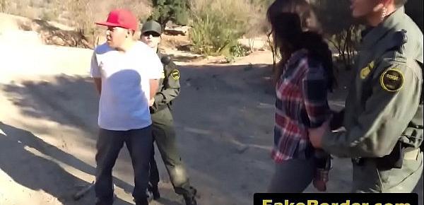 Two teen smugglers caught on border and banged hard by an agent